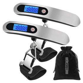 5 Core Luggage Scale Handheld Portable weighing Electronic Digital Hanging Bag Weight Scales Travel 110 LBS 50 KG - 5 Core LSS-005 (sku: LS-005 2 PCS)